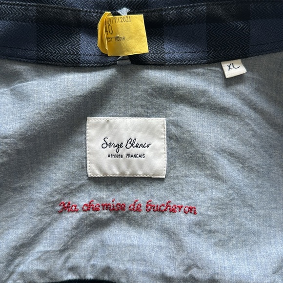 Serge Blanco men’s cotton button down - Picture 4 of 8